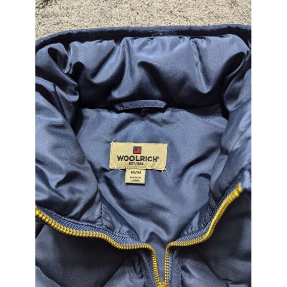 Woolrich Puffer Sleeveless Vest Women's Size Medium Blue - Picture 3 of 9